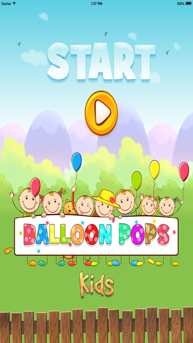 Balloon Pops for Kids - Addictive Balloon Popping Game and Learning Screenshot on iOS