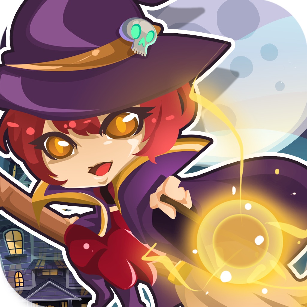 2048 : Cute Witch Bubble Pop icon