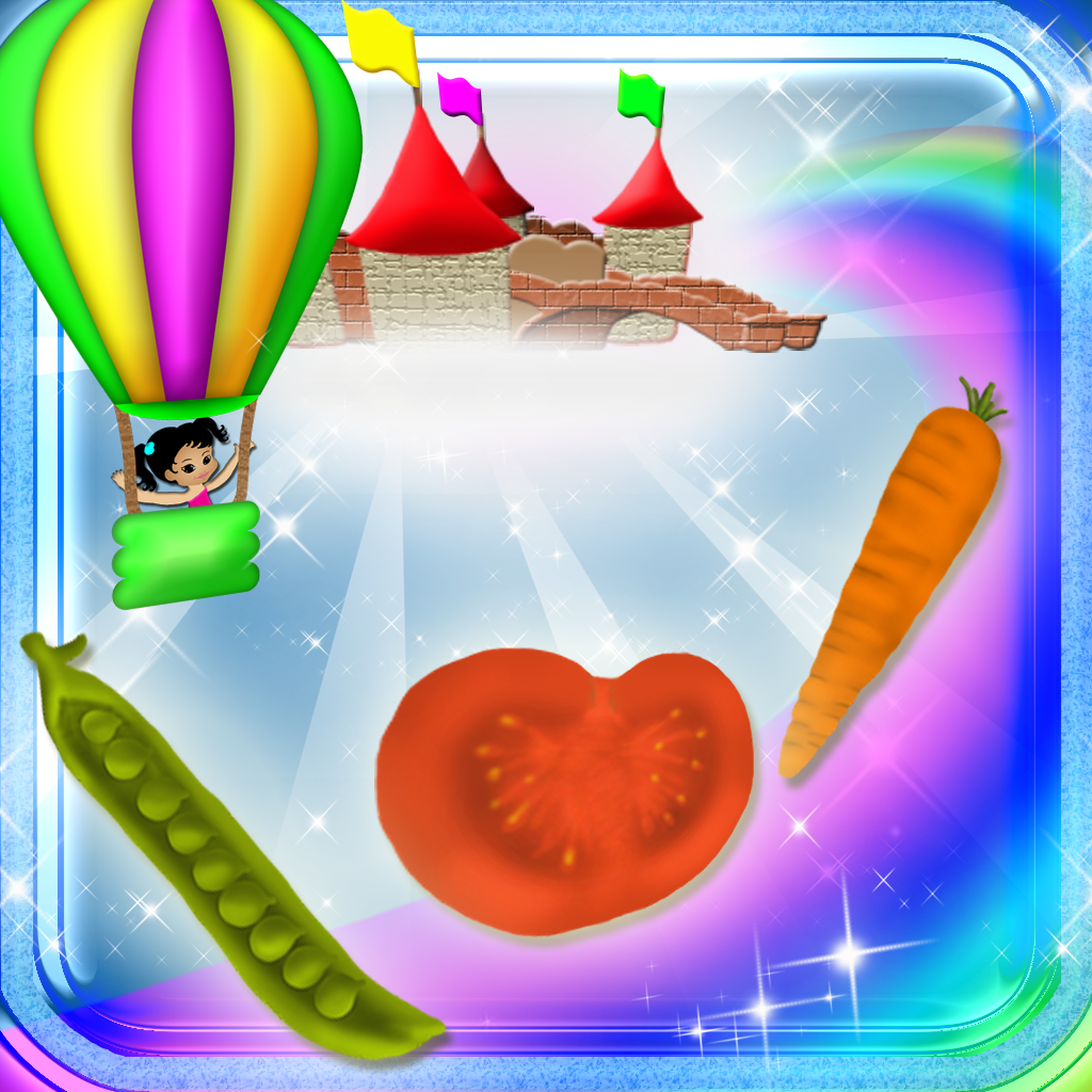 123 Learn Vegetables Magical Kingdom - Food Learning Experience Simulator Game icon