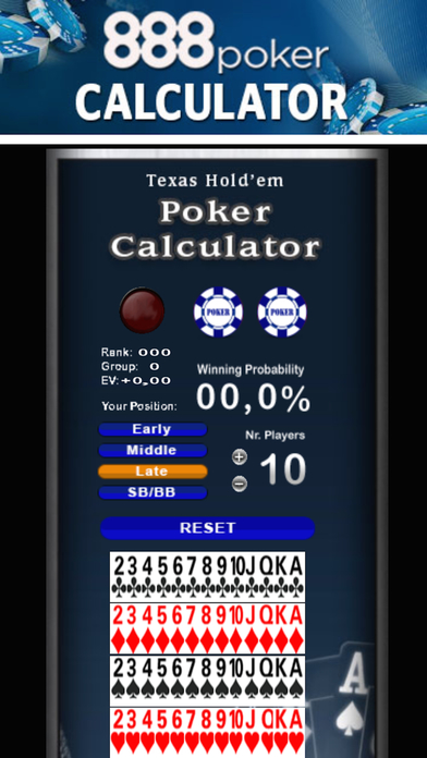 texas holdem poker calculator free download
