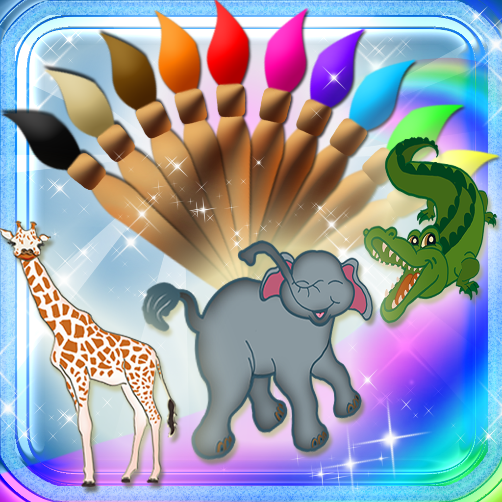 123 Learn Animals Magical Kingdom - Wild Animals Learning Experience Drawing Game