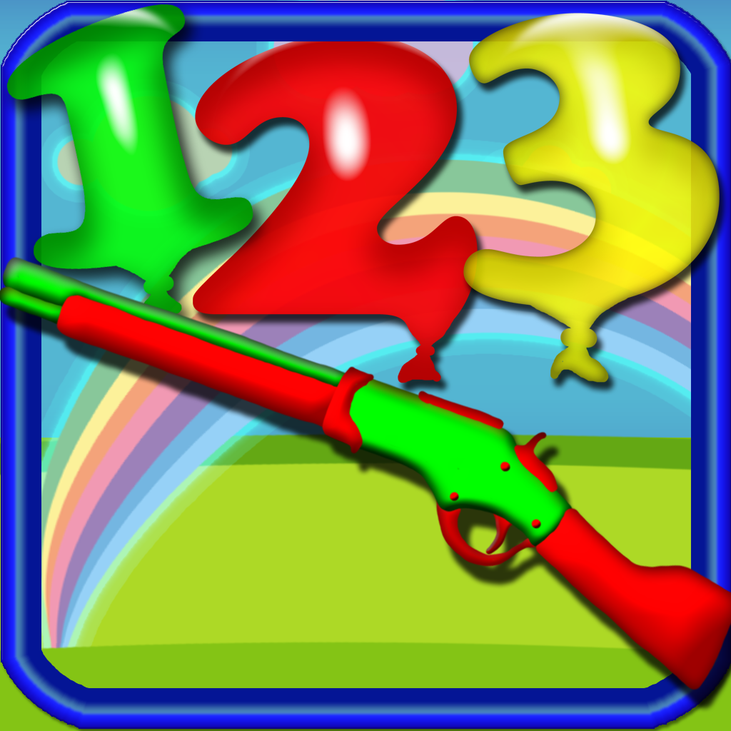 123 Numbers Aim & Shoot - Playground Counting Balloons Shooting Game icon