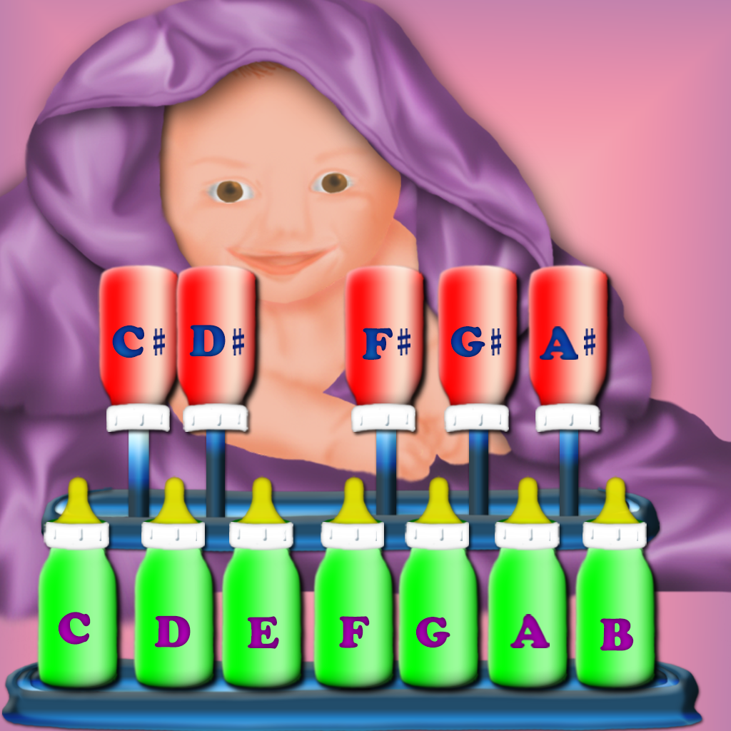 Baby Piano Bottles - My First Piano Best Way To Start Play The Piano For Kids HD icon