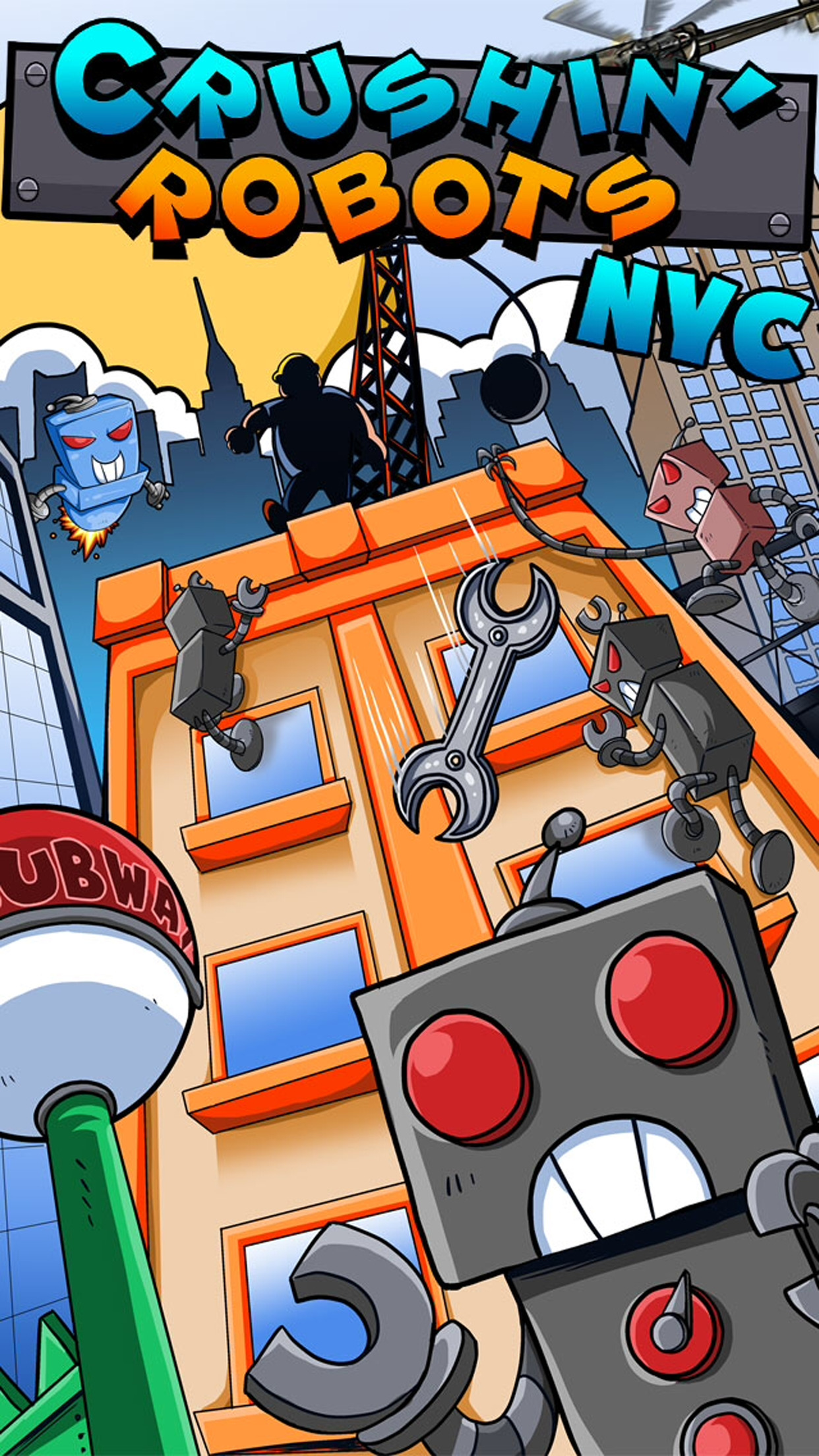 Crushin' Robots NYC - Robot City Defense! screenshot-4