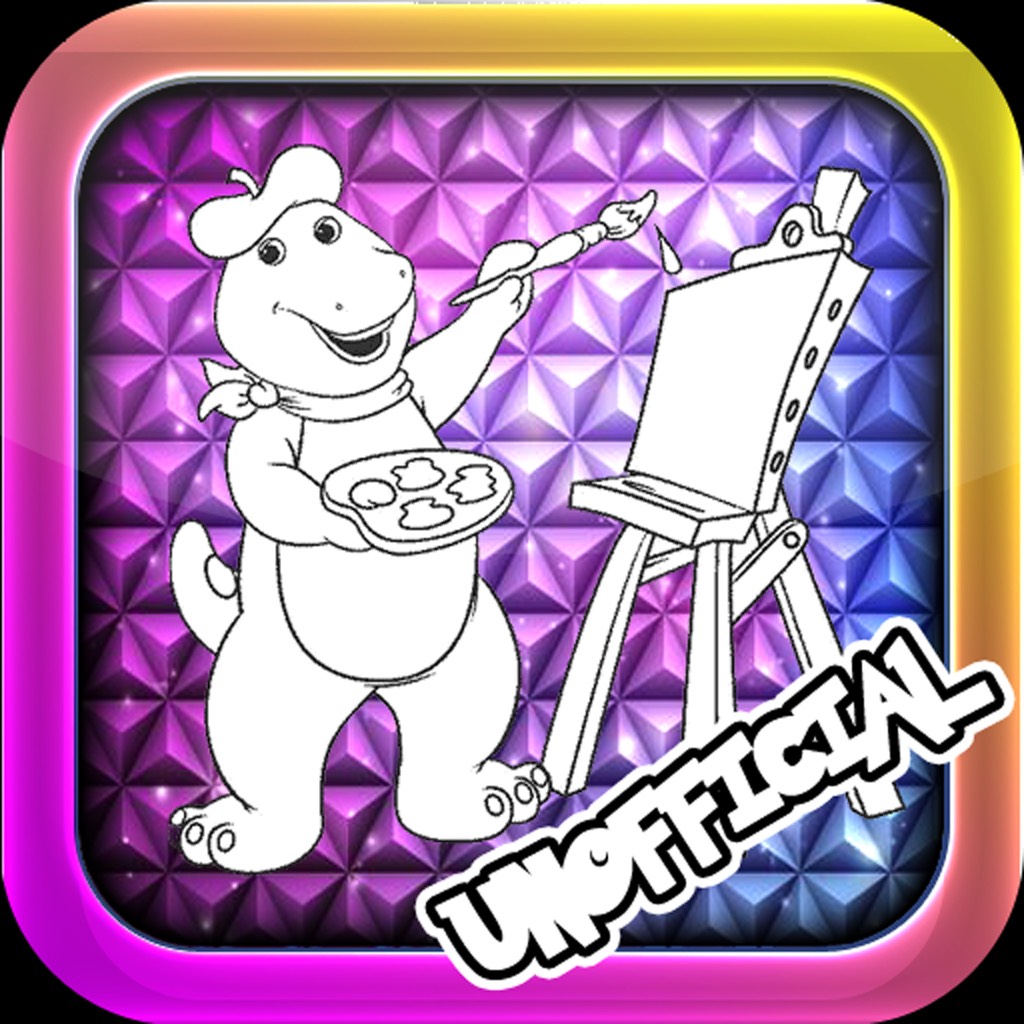 Color Book for Barney (Unofficial Free App) icon