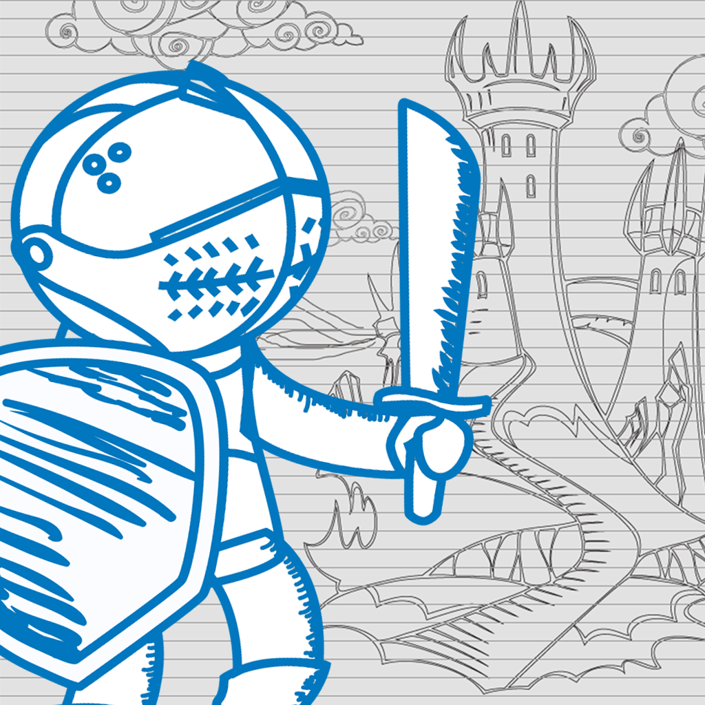 A Knight vs. Dragon Battle EPIC - Doodle Land Kingdom Adventure icon