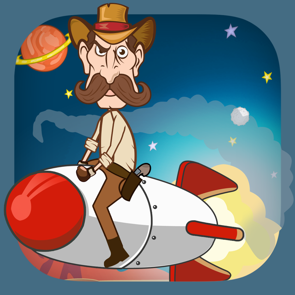 A Cartoon Rocket Space Flight ULTRA - The Alien Game of Galaxy Racing