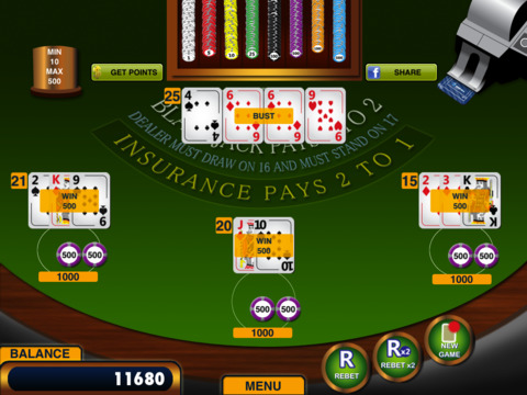 play blackjack 21 craps game online free