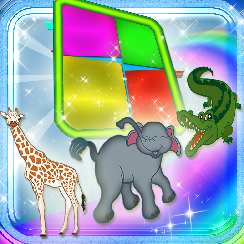 123 Animals Magical Kingdom - Wild Animals Learning Experience Memory Match Flash Cards Game icon