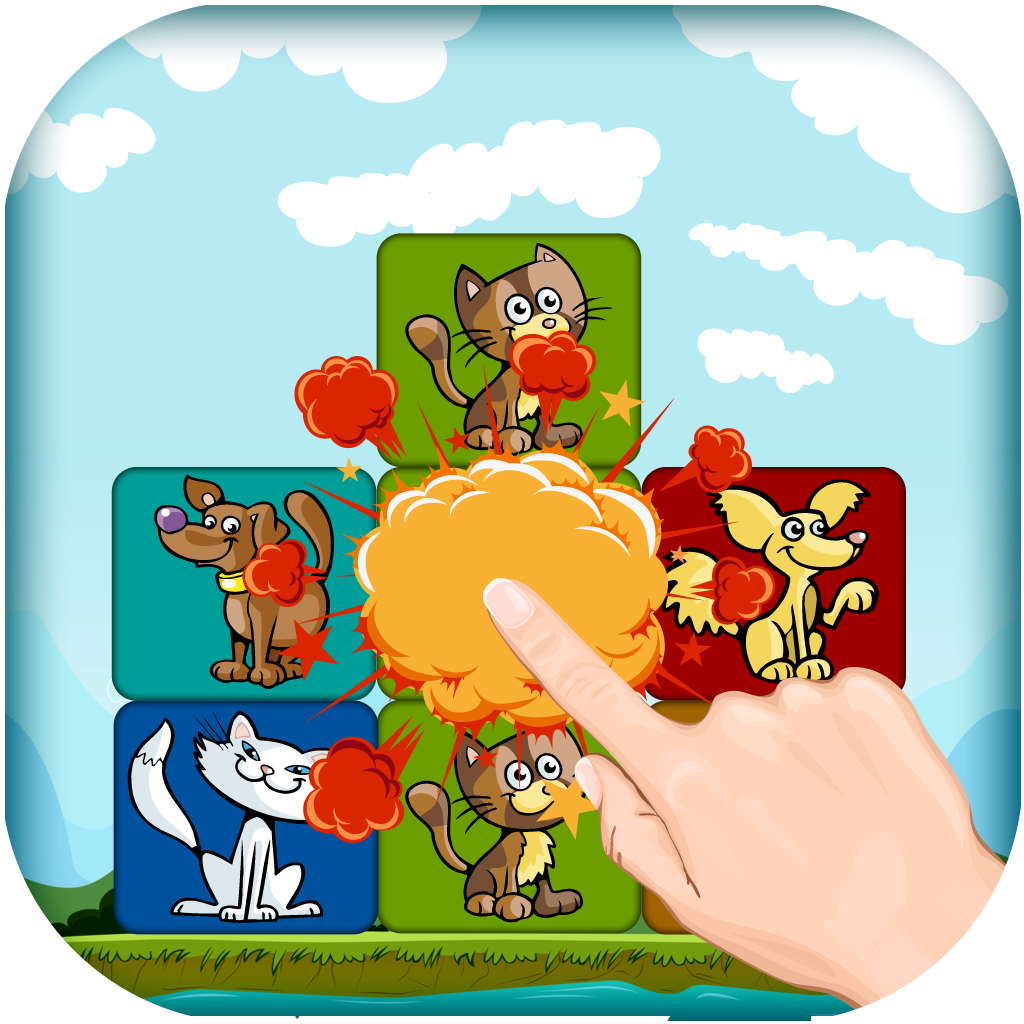 Kitten & Puppy Dog Match Game - Cute Kitty Puzzle Craze Challenge icon