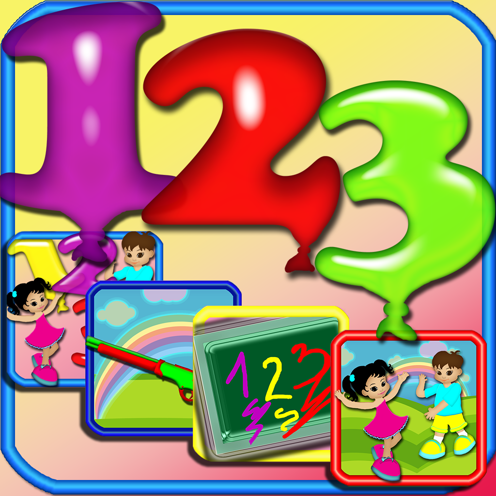 Numbers Fun All In One - The Best Educational Balloons Numbers Learning Games