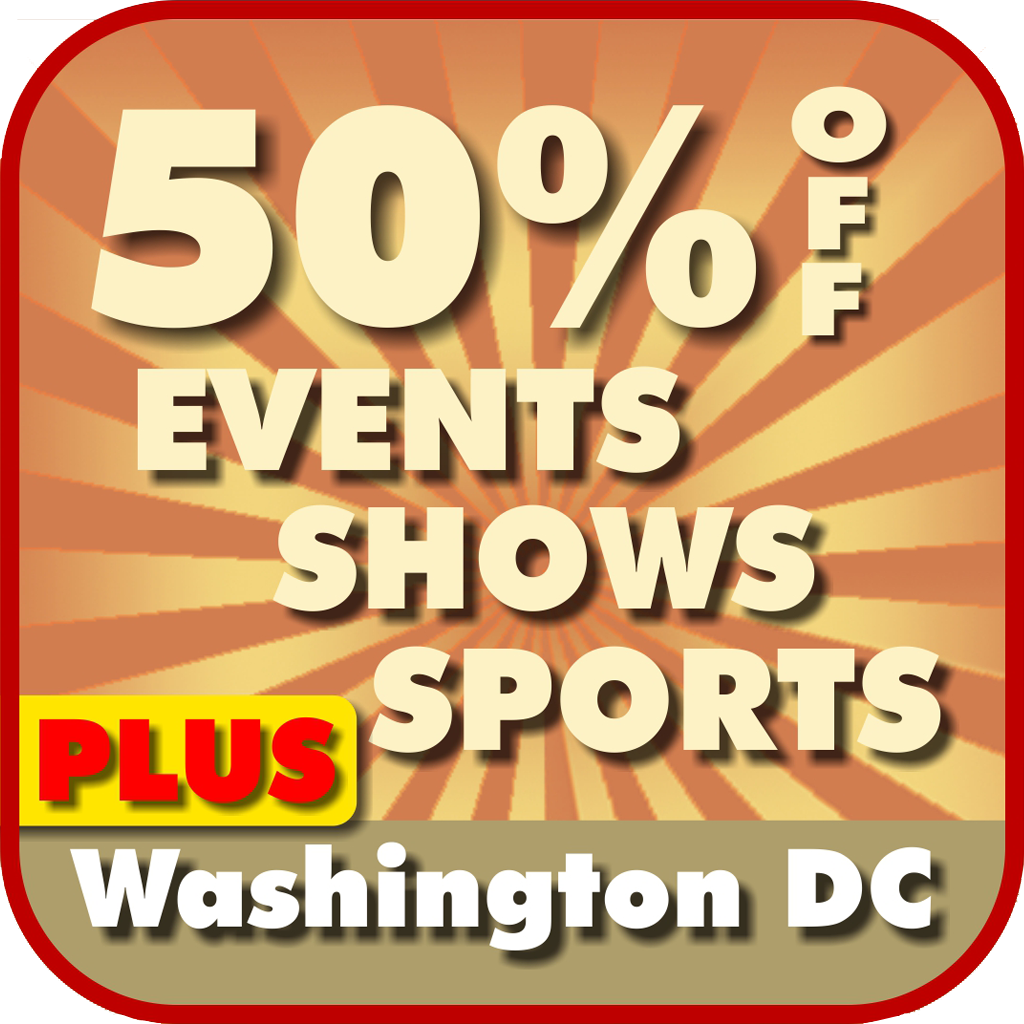 50% Off Washington D.C., Arlington, Alexandria, and Bethesda Shows & Sports Guide Plus by Wonderiffic ® icon
