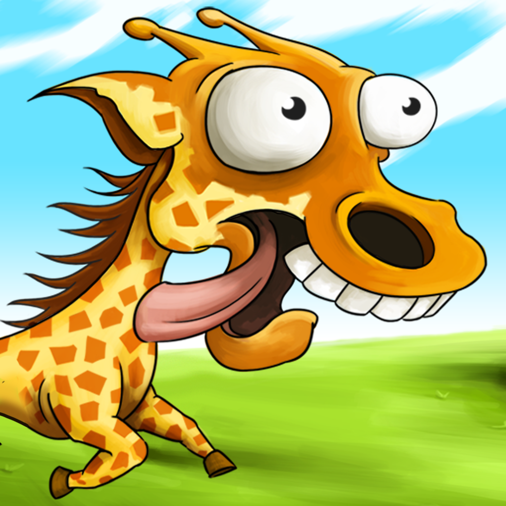 Zombie Sprint - Tap and Run to Escape Monster Giraffe, Free Running Animal Race Game