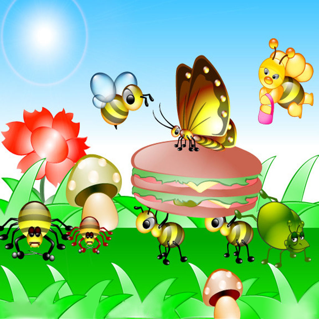 Insects Slice And Learn - Fun for Kids icon