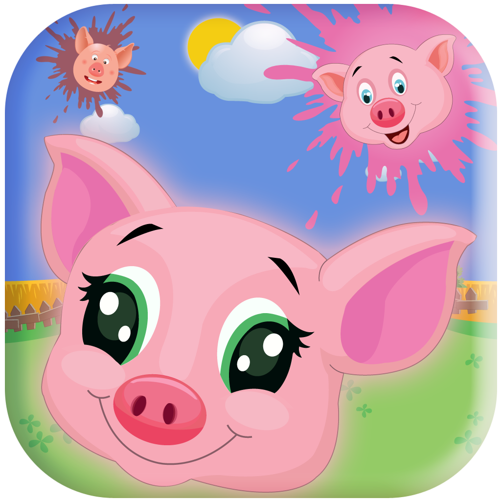 Bad Popper Piggie Rush - Funny Pig Face Splatting Game icon