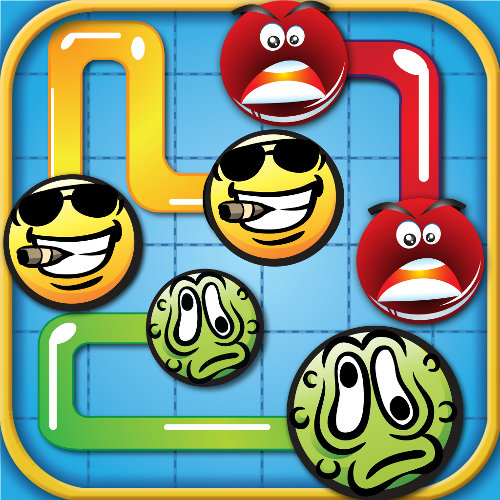 A Emoji Puzzle - Free Flow and Match The Color Dots Brain Games HD