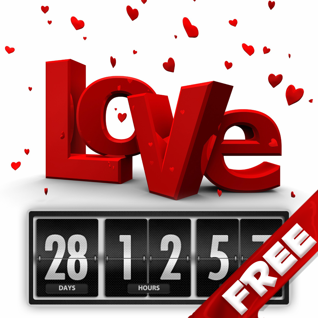 Love Countdown Counter Free Version - Wedding Day and Honeymoon Count Down Timer (for counting how many days until your loving dream days!) - iOS7 optimized