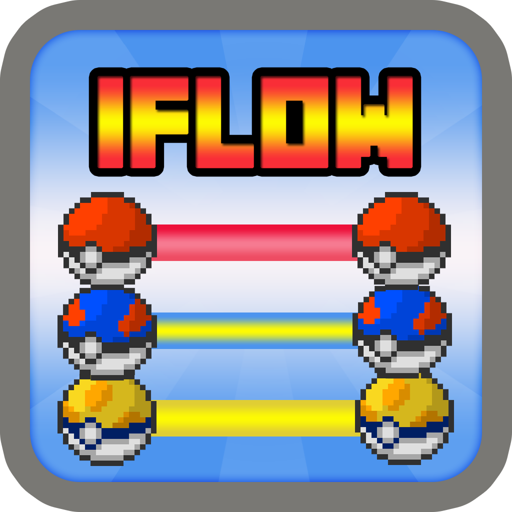 iFlow Pixels Ball : Free Flow Pokemon Puzzle in Pokeball Style For Every One