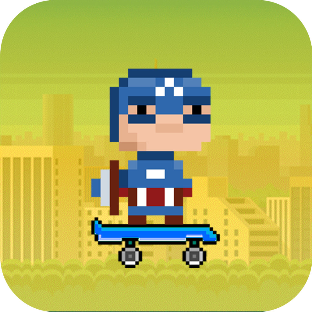 Jumpy Captain Jack- Crazy America Super Hero Jumping Game icon