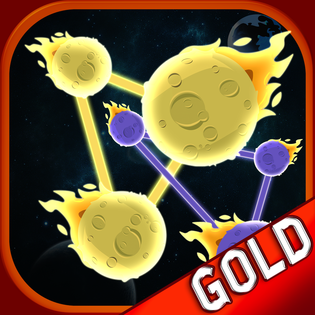 Flying Shooting Night Sky Stars - the space galaxy comets flow puzzle game - Gold Edition icon