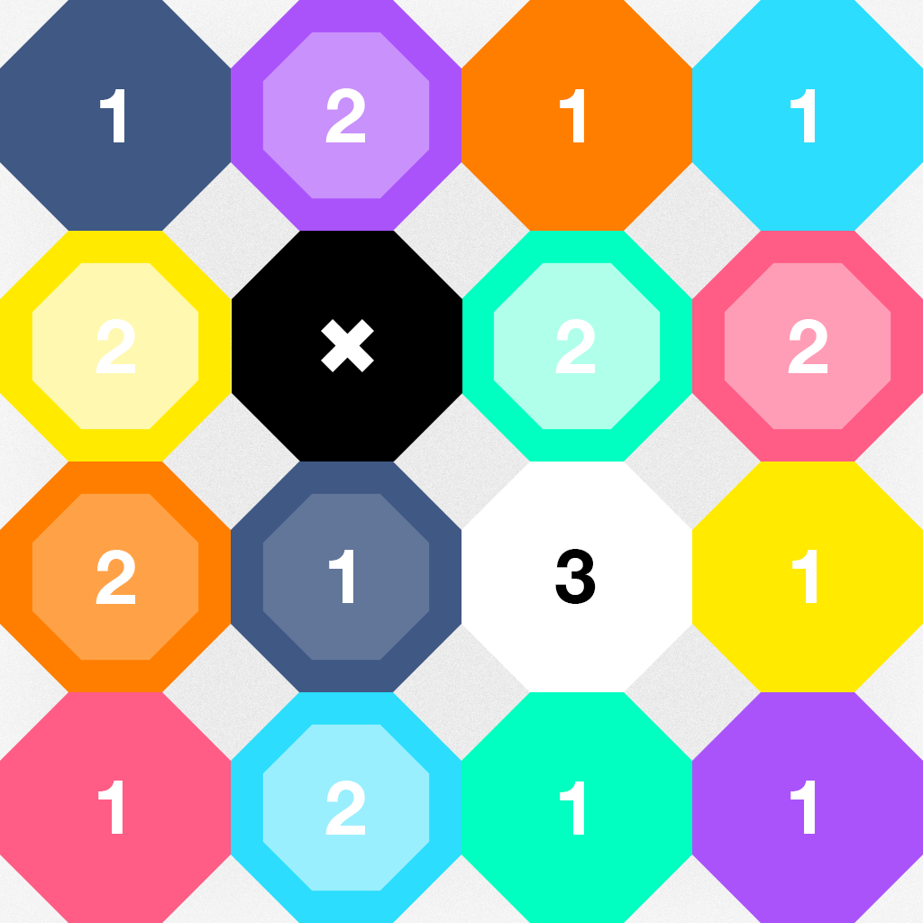 Matchagon - a minimalistic Drop Block Puzzle