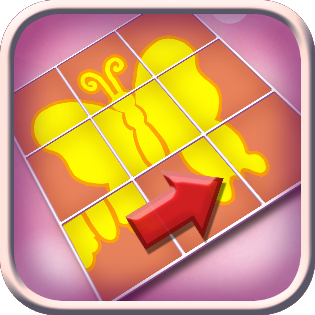 Coulissant Puzzle Papillons HD icon