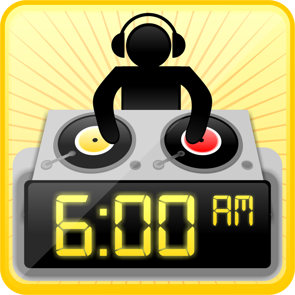 Alarm DJ + With Music Clock - No Headphones Wake Up With Digital Snooze