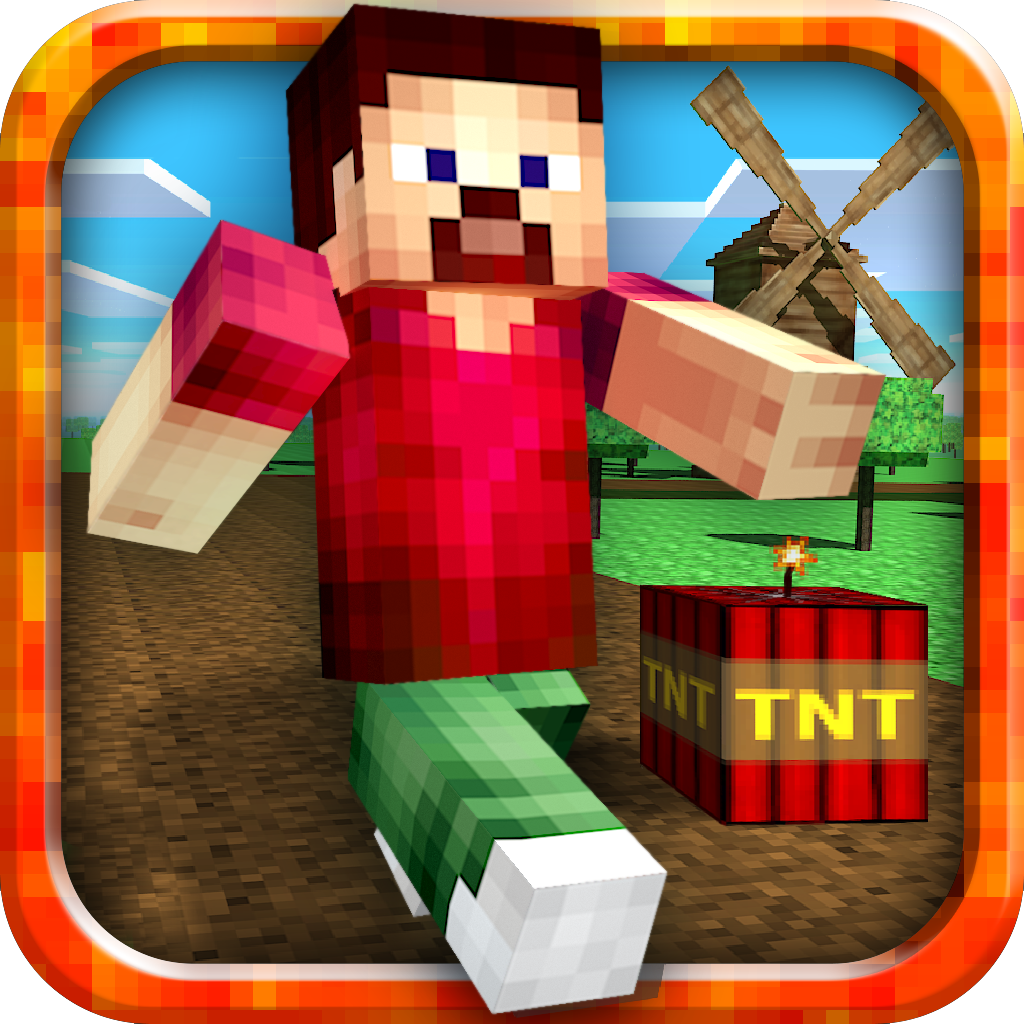 Mine Rush Mini Game -  Pocket parkour edition (+ skins editor for game & minecraft) icon