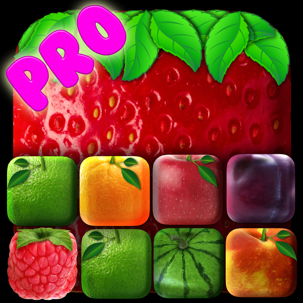 Fruit Cubes Jelly Juice PRO - Adfree Match 3 Style Adventure Free Game for Kids