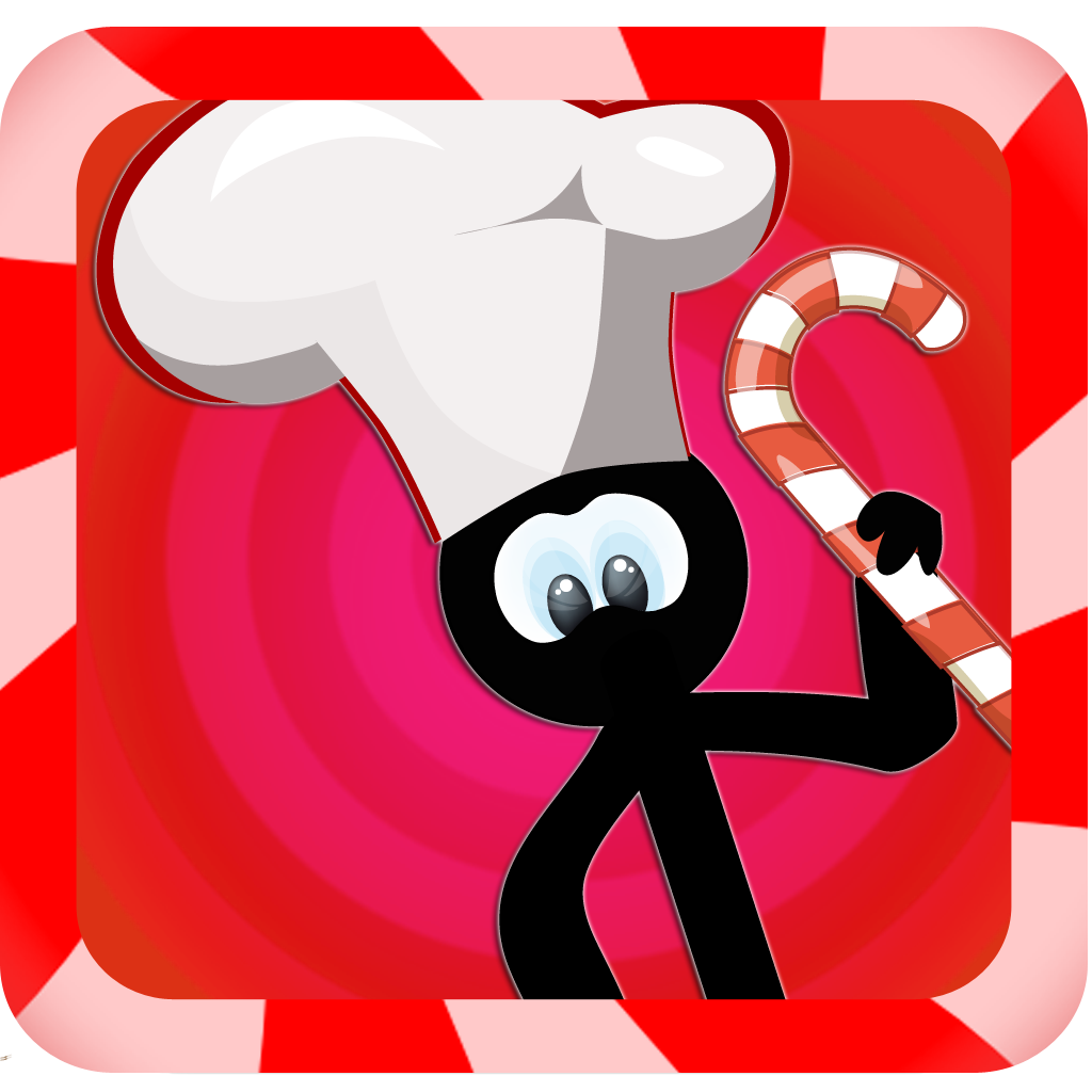 Candy Land Stickman - Chase The Dream Sweets FREE! icon