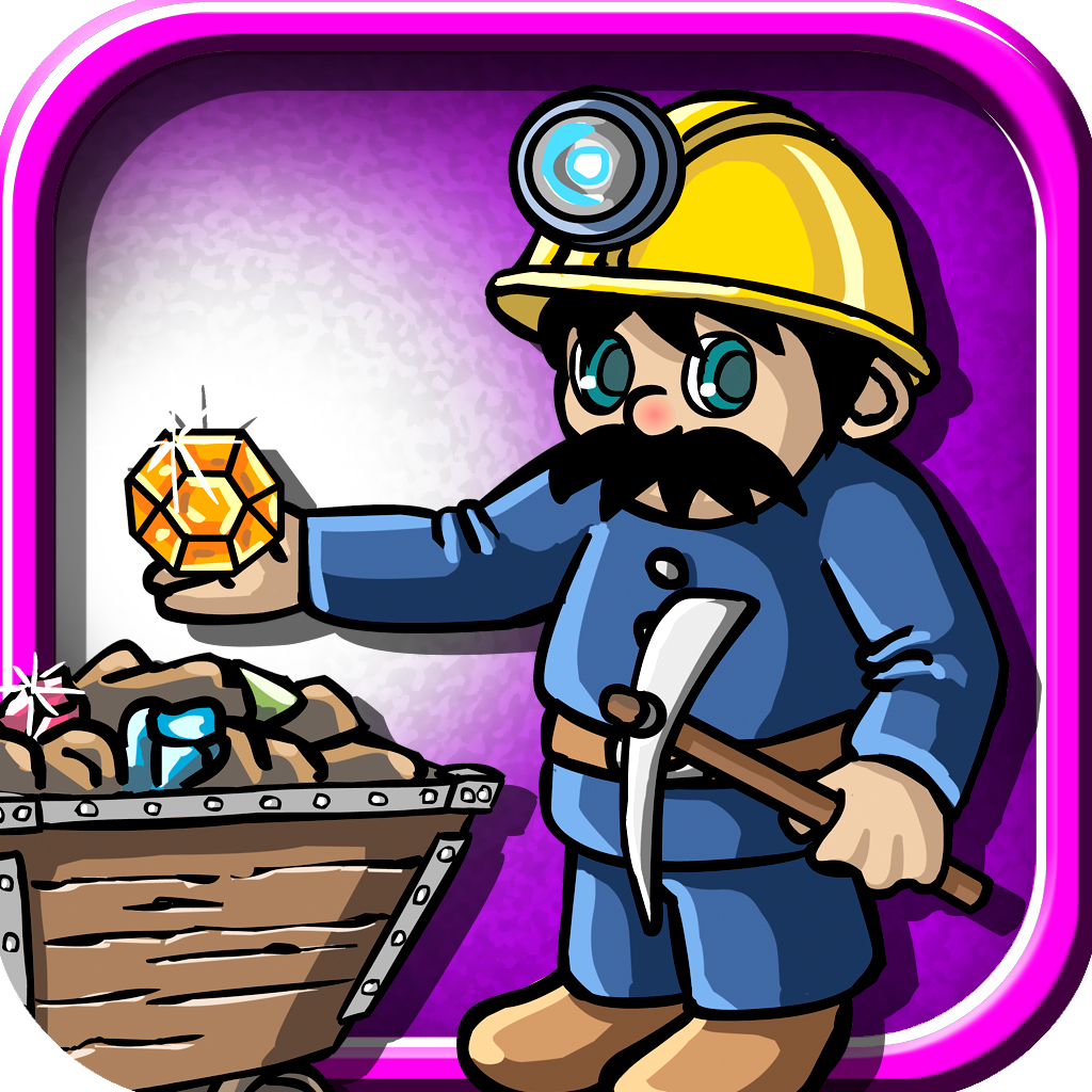 A Tiny Gold Craft Jewel Miner Tap Strategy Jump Game icon