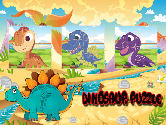 App Shopper: Easy Dinosaur Jigsaw Puzzles For Kids and ...
