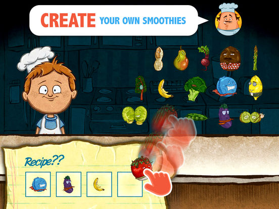 Veggie Bottoms Kitchen – The Fun Kids Cookbook Screenshots